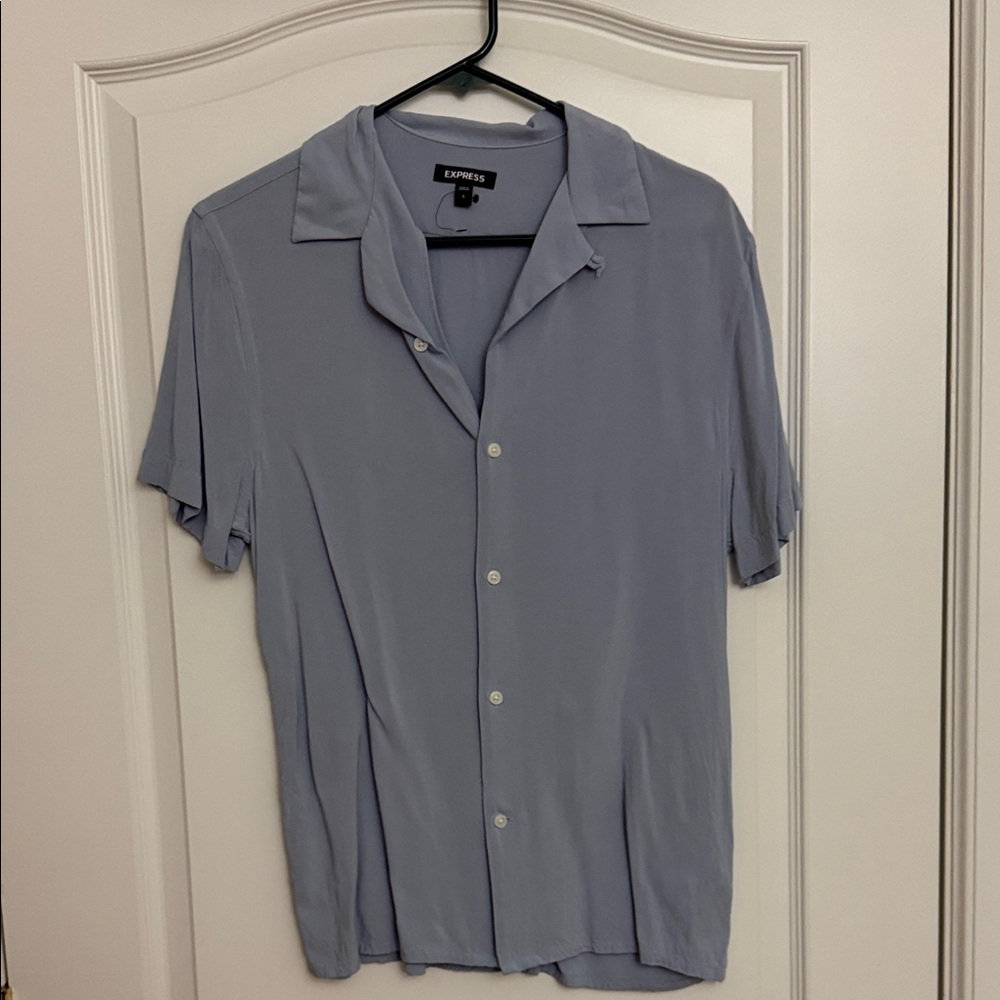 Express Men's Soft Blue Casual Shirt